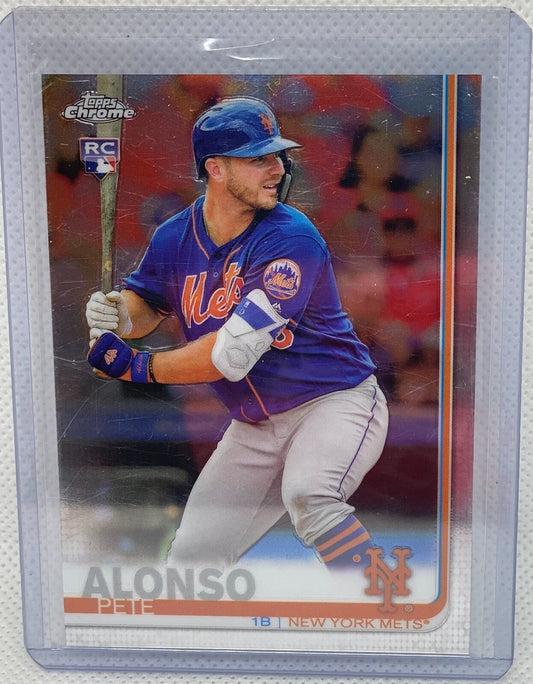 PETE ALONSO 2019 TOPPS CHROME ROOKIE RC #204
