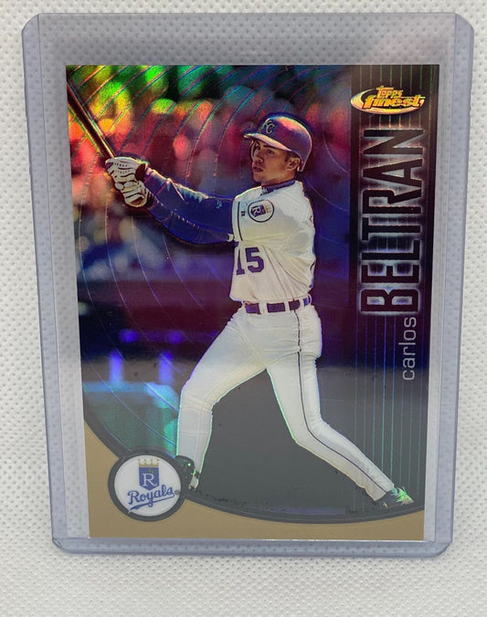 CARLOS BELTRAN 2001 TOPPS FINEST REFRACTOR #D 399/499