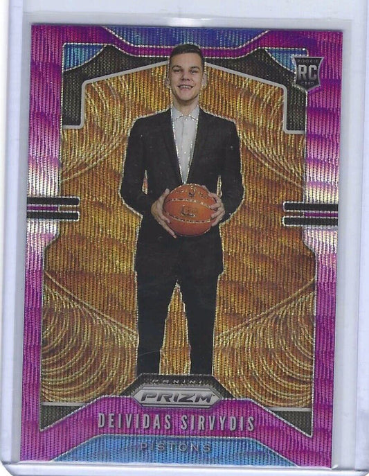 DEIVIDAS SIRVYDIS 2019-20 PANINI PRIZM PURPLE WAVE ROOKIE RC #298