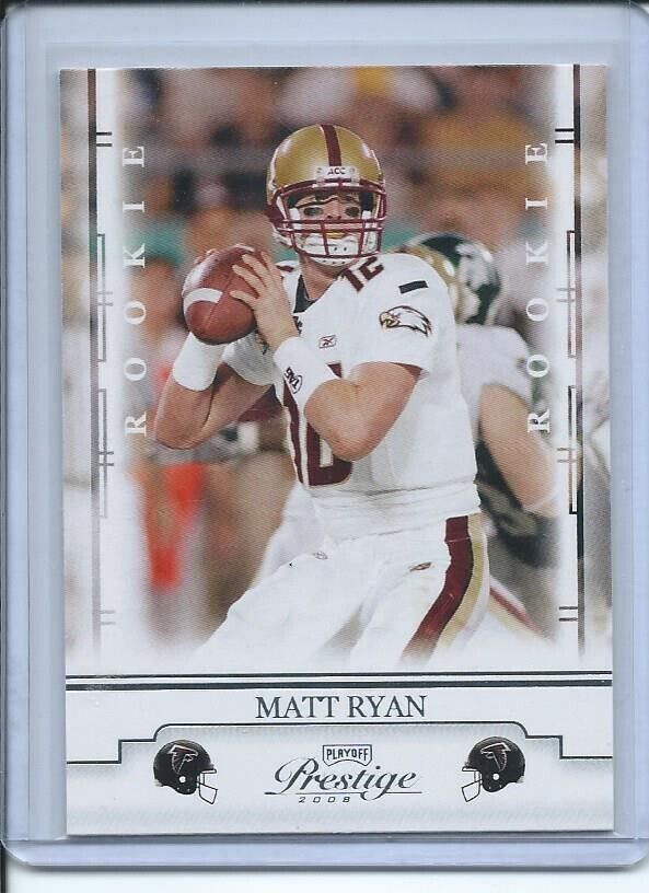 MATT RYAN 2008 PLAYOFF PRESTIGE TRUE ROOKIE RC #179