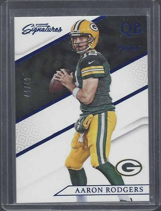 AARON RODGERS 2016 PRIME SIGNATURES BLUE #D 44/49