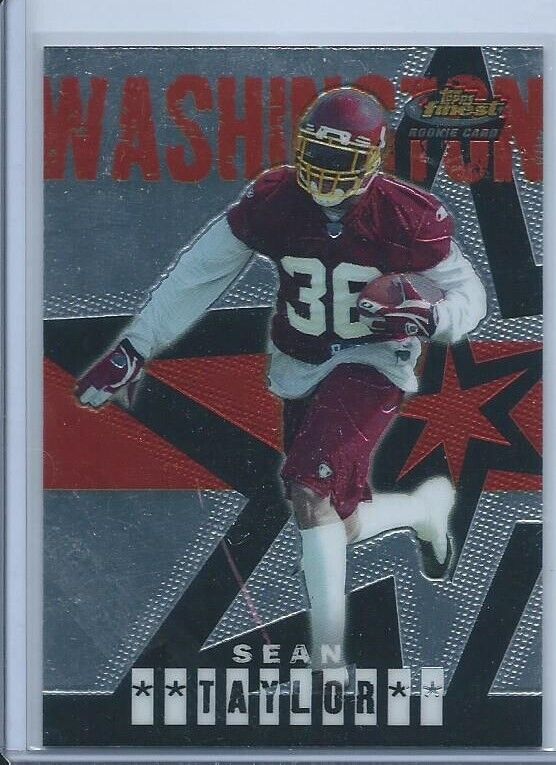 SEAN TAYLOR 2004 TOPPS FINEST TRUE ROOKIE RC #65