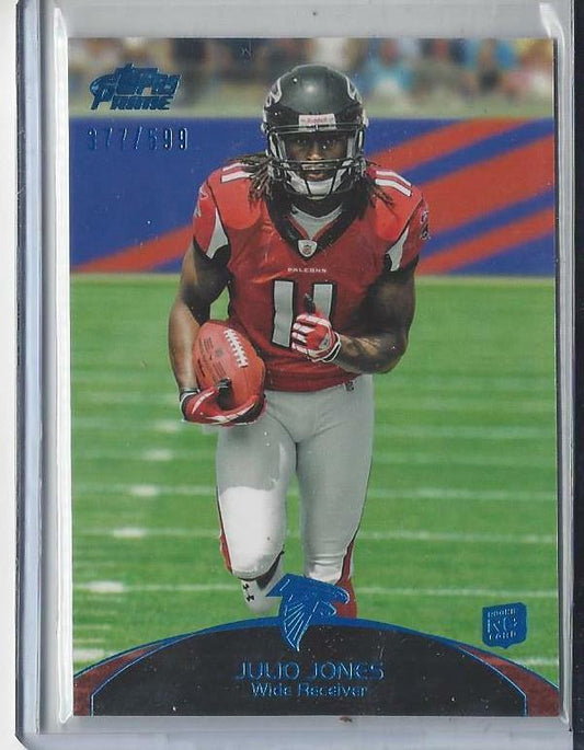 JULIO JONES 2011 TOPPS PRIME BLUE ROOKIE RC #D 377/599