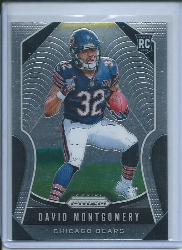 DAVID MONTGOMERY 2019 PANINI PRIZM TRUE ROOKIE RC #327