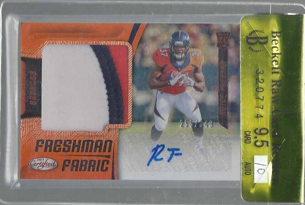 ROYCE FREEMAN 2018 CERTIFIED MIRROR ORANGE RPA PATCH AUTO RC /349 BGS 9.5 10 AU
