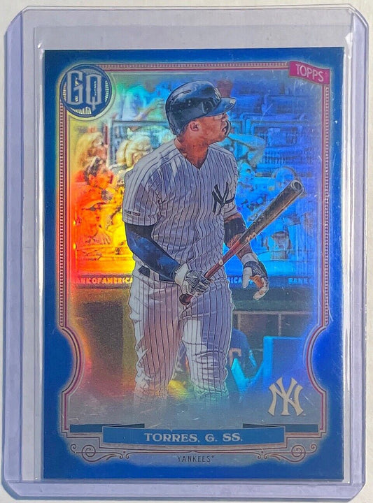 GLEYBER TORRES 2020 TOPPS GYPSY QUEEN BLUE REFRACTOR #D 51/99