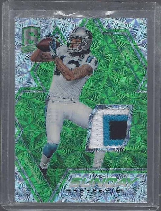 KELVIN BENJAMIN 2016 SPECTRA SUNDAY SPECTACLE NEON GREEN 3 COLOR PATCH #D 16/25