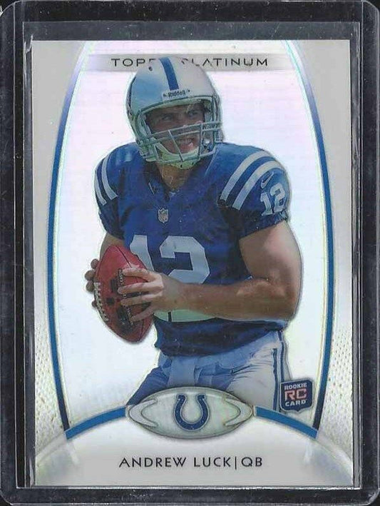 ANDREW LUCK 2012 TOPPS PLATINUM COLTS TRUE ROOKIE RC #150