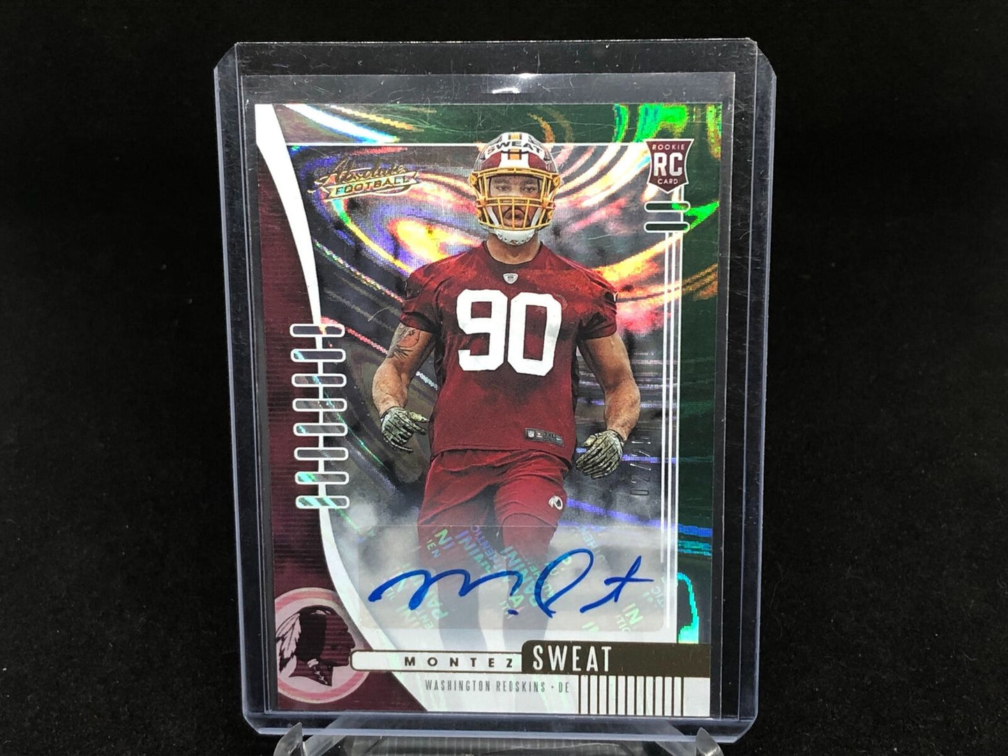 MONTEZ SWEAT 2019 PANINI ABSOLUTE GREEN WHIRL AUTO RC #D 2/25