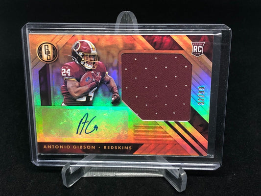 ANTONIO GIBSON 2020 PANINI GOLD STANDARD JERSEY AUTO RC #D 32/99