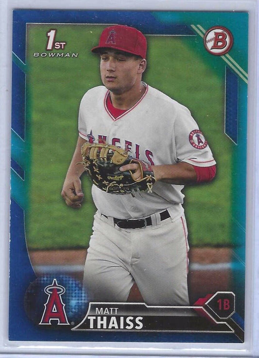 MATT THAISS 2016 BOWMAN BLUE 1ST PROSPECT #d 148/150