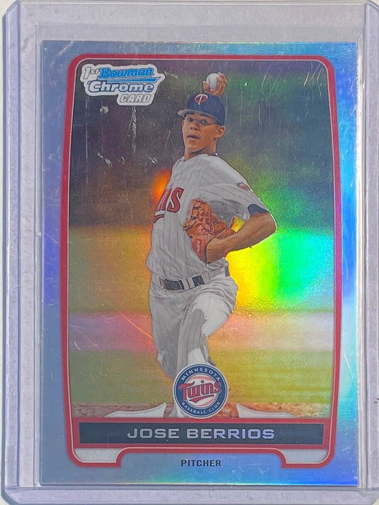 JOSE BERRIOS 2012 BOWMAN CHROME 1ST PROSPECT SILVER REFRACTOR #BDPP16