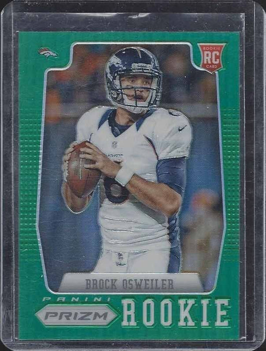 BROCK OSWEILER 2012 PANINI PRIZM GREEN SP PRIZMS ROOKIE REFRACTOR RC #207