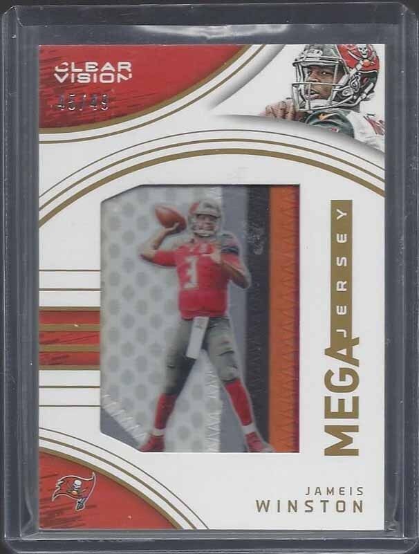 JAMEIS WINSTON 2016 CLEAR VISION MEGA JERSEY JUMBO 5 COLOR PATCH #D 45/49