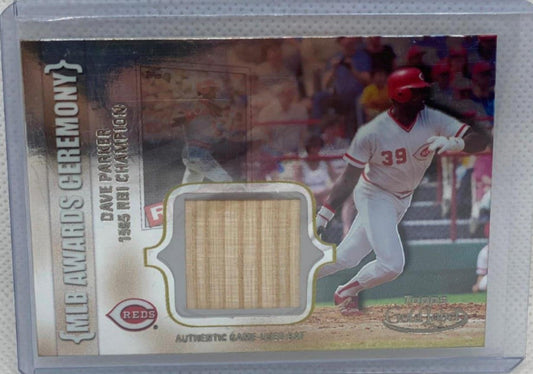DAVE PARKER 2002 TOPPS GOLD LABEL AUTHENTIC GAME USED BAT #ACR-DP2