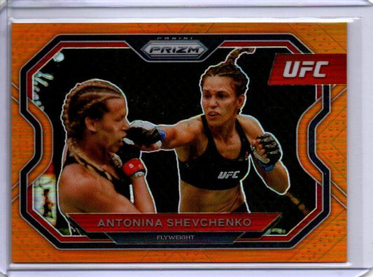 ANTONINA SHEVCHENKO 2021 PANINI PRIZM UFC ORANGE PRIZM #D 23/99