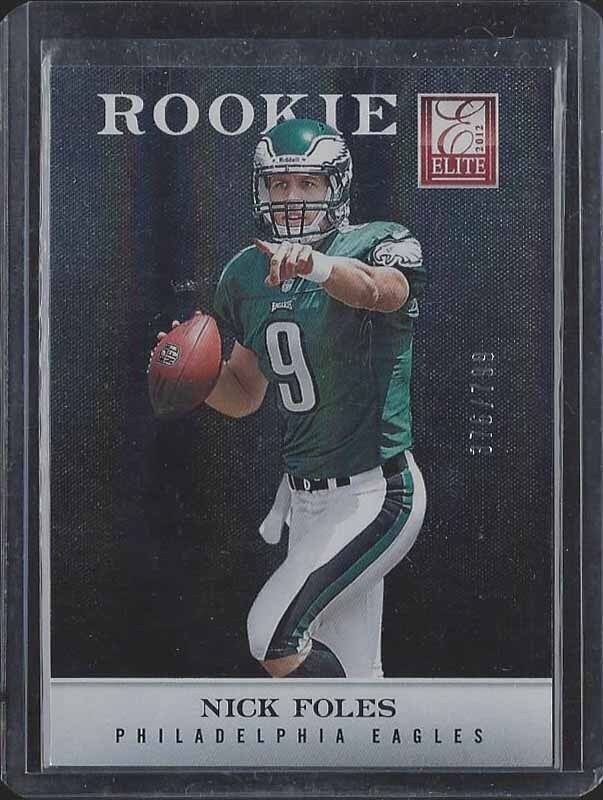 NICK FOLES 2012 ELITE EAGLES TRUE ROOKIE RC #D 375/799