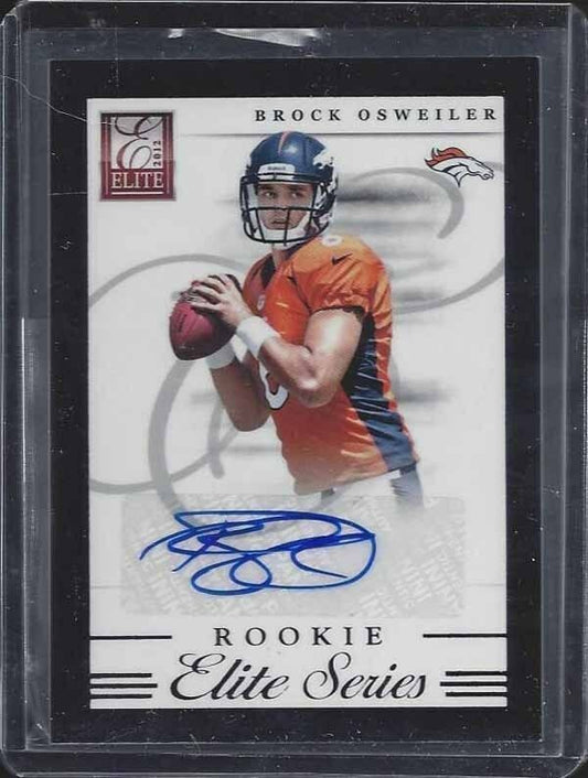 BROCK OSWEILER 2012 ELITE ROOKIE SERIES BLACK BORDER AUTO RC #D /99