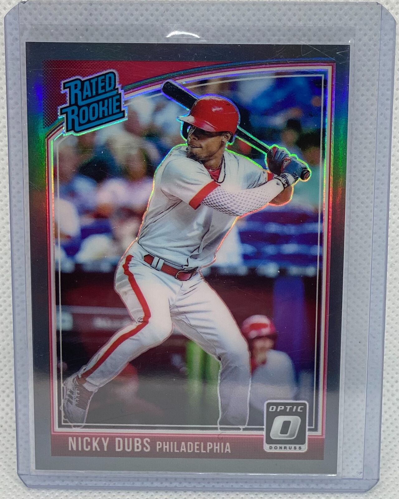 NICKY DUBS 2016 DONRUSS OPTIC RATED ROOKIE BLACK NICKNAME PRIZM RC #D 22/25
