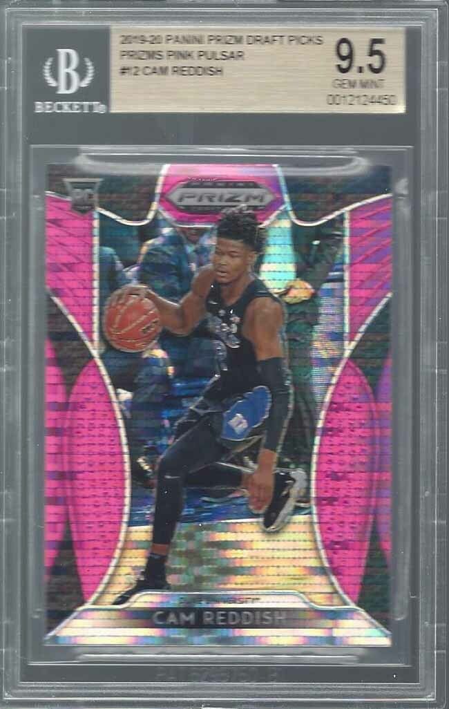 CAM REDDISH 2019 PANINI PRIZM PINK PULSAR PRIZMS ROOKIE RC #12 BGS 9.5 GEM POP 4