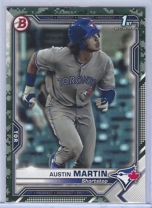 AUSTIN MARTIN 2021 BOWMAN CAMO 1ST PROSPECT #BP-87