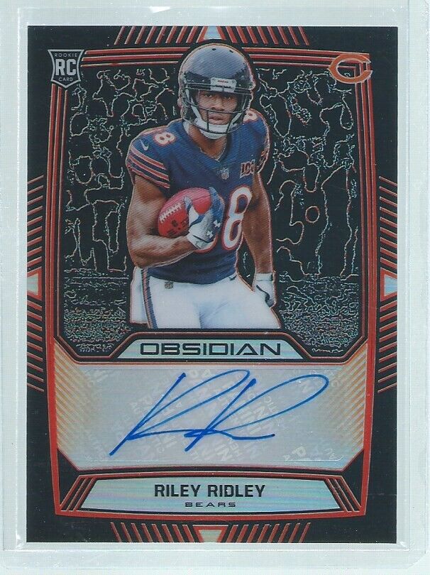 RILEY RIDLEY 2019 PANINI OBSIDIAN AUTO ELECTRIC ETCH ORANGE RC #D 72/75
