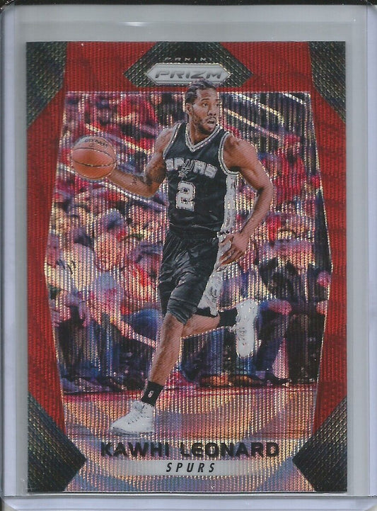 KAWHI LEONARD 2017-18 PANINI PRIZM RED RUBY WAVE PRIZM #293