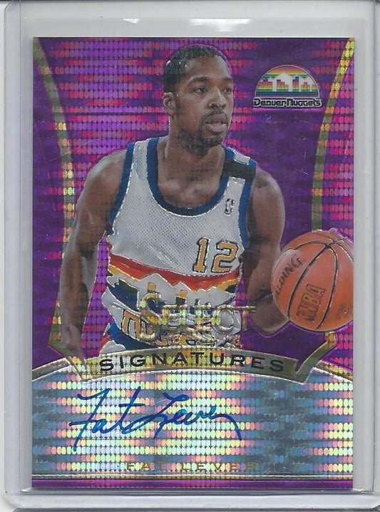 FAT LEVER 2013-14 PANINI SELECT SIGNATURES PURPLE PULSAR PRIZM ON CARD AUTO /99