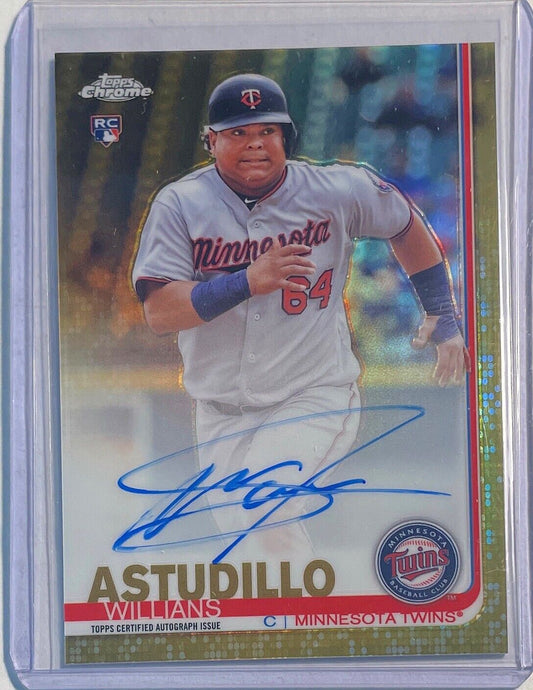 ASTUDILLO WILLIANS 2019 TOPPS CHROME GOLD REFRACTOR ON CARD AUTO RC #D 42/50
