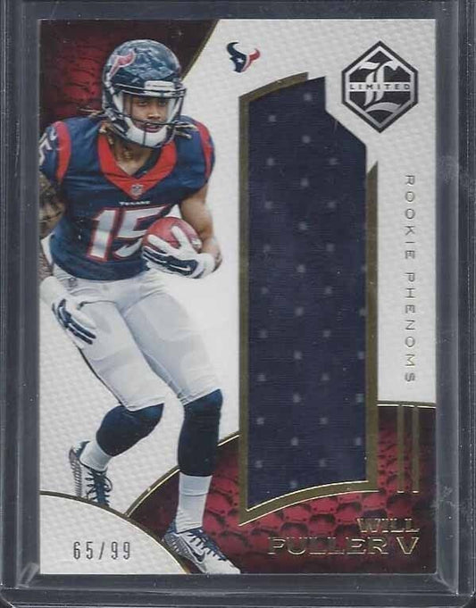 WILL FULLER 2016 LIMITED ROOKIE PHENOMS JUMBO TEXANS JERSEY RC #D 65/99