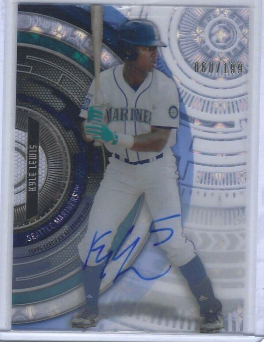KYLE LEWIS 2017 BOWMAN HIGH TEK ROOKIE ON CARD AUTO RC #d /199