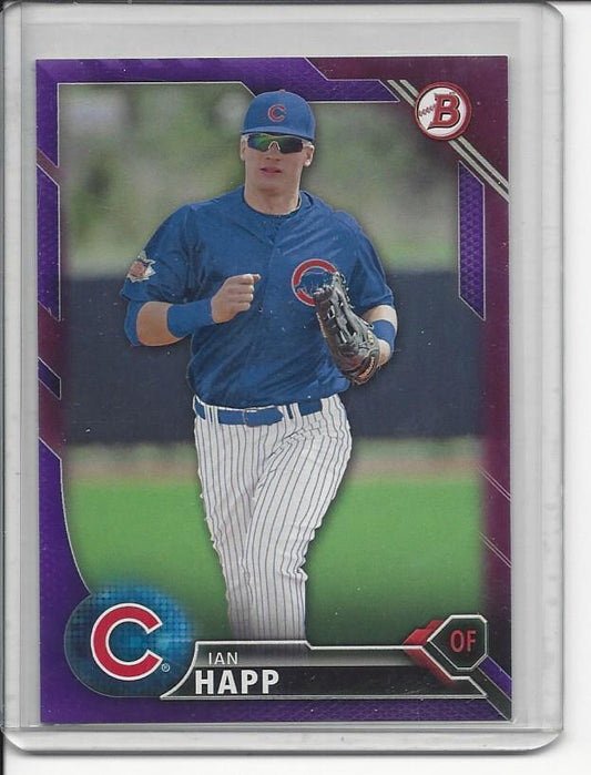 IAN HAPP 2016 BOWMAN PROSPECTS PURPLE CUBS PROSPECT #D 189/250