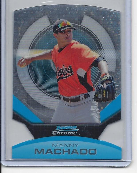 MANNY MACHADO 2011 BOWMAN CHROME PROSPECT FUTURES DIE CUT SPARKLE REFRACTOR RC 2