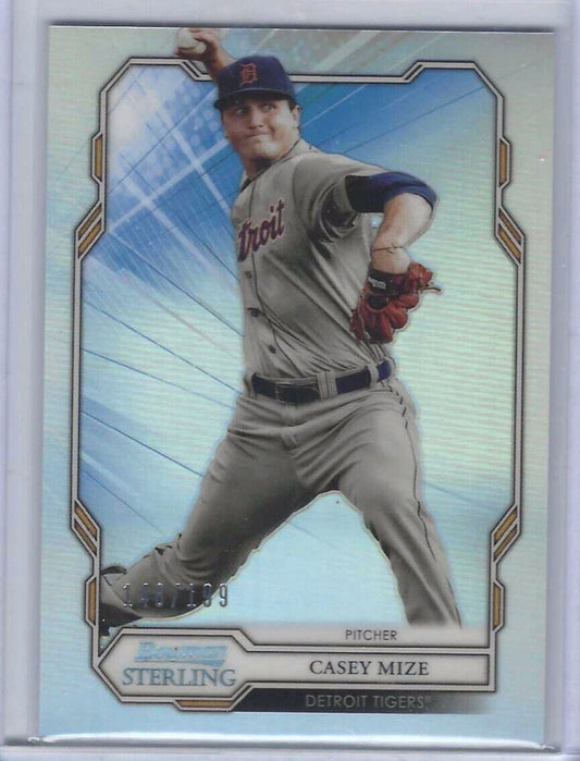 CASEY MIZE 2019 BOWMAN STERLING REFRACTOR PROSPECT #d /199