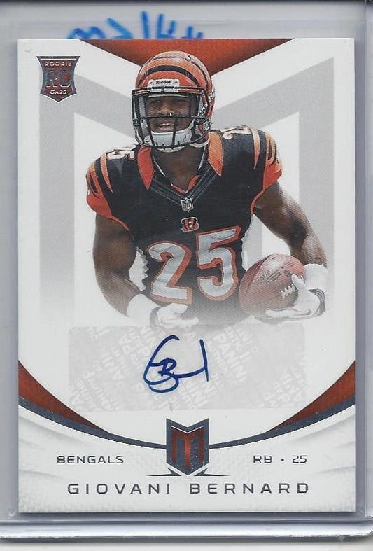 1/1 GIOVANI BERNARD 2013 MOMENTUM ROOKIE AUTO RC #D 25/99 HIS JERSEY NUMBER #25!