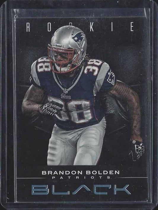 BRANDON BOLDEN 2012 PANINI BLACK PLATINUM PATRIOTS ROOKIE RC #D 11/25