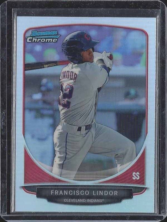 FRANCISCO LINDOR 2013 BOWMAN CHROME TOP PROSPECTS REFRACTOR INDIANS PROSPECT #17