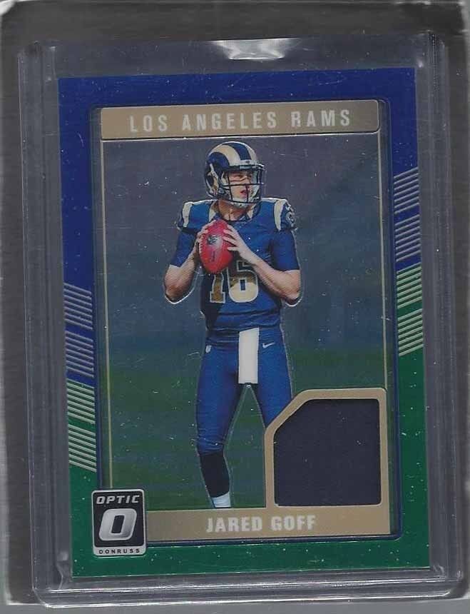 JARED GOFF 2016 DONRUSS OPTIC RAMS ROOKIE JERSEY RC