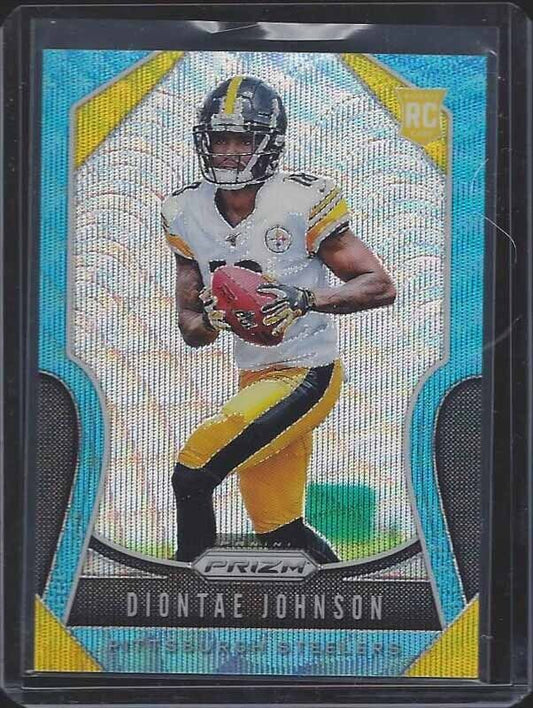DIONTAE JOHNSON 2019 PANINI PRIZM BLUE WAVE ROOKIE PRIZMS RC #D 112/199