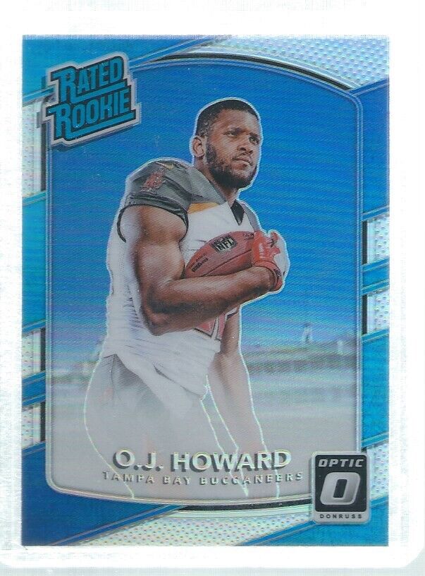 OJ HOWARD 2017 DONRUSS OPTIC RATED ROOKIE SILVER HOLO RC #192