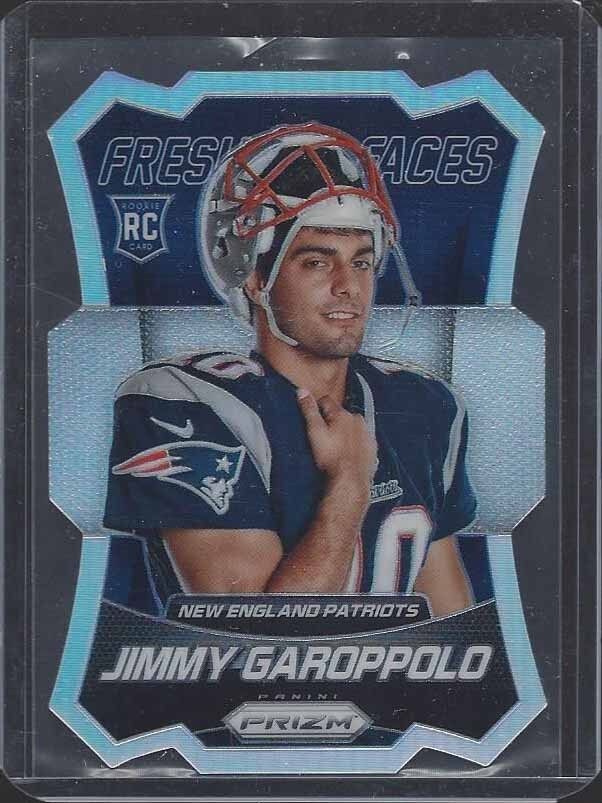 JIMMY GAROPPOLO 2014 PANINI PRIZM FRESH FACES SILVER PRIZMS DIE CUT ROOKIE RC 17
