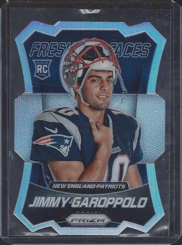 JIMMY GAROPPOLO 2014 PANINI PRIZM FRESH FACES SILVER PRIZMS DIE CUT ROOKIE RC 17