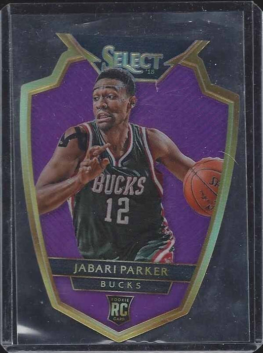 JABARI PARKER 2014-15 SELECT PREMIER PURPLE DIE CUT PRIZM REFRACTOR RC #D 41/99