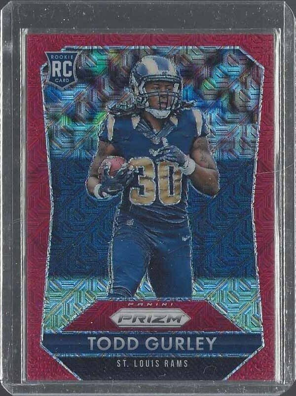 TODD GURLEY 2015 PANINI PRIZM RED MOJO PRIZMS ROOKIE RC #D 89/99