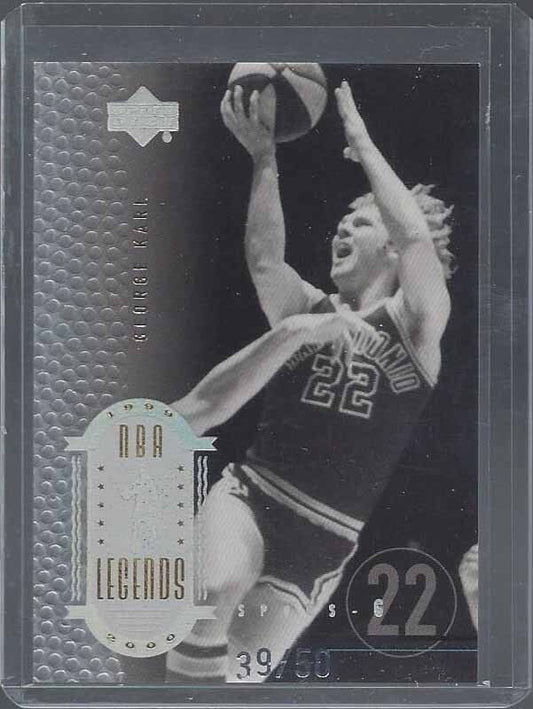 GEORGE KARL 2000 UPPER DECK NBA LEGENDS SILVER #D 39/50