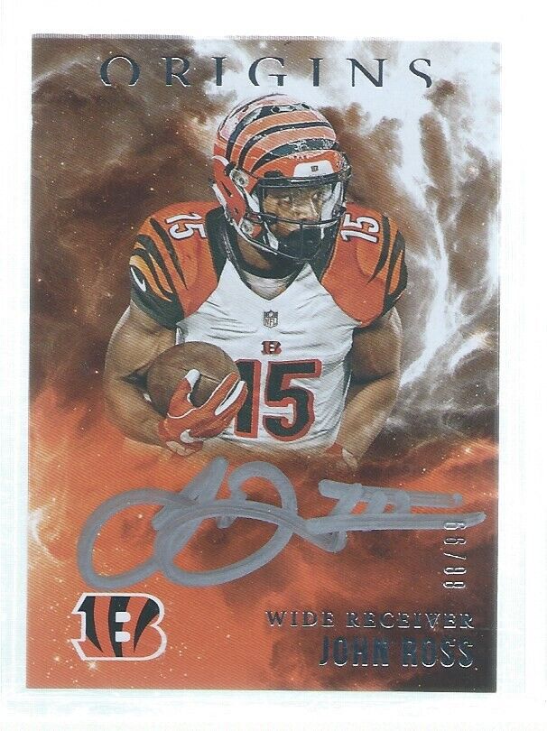 JOHN ROSS III 2017 PANINI ORIGINS SILVER INK ON CARD AUTO RC #D 88/99
