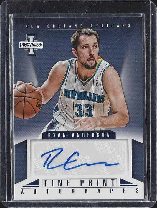 RYAN ANDERSON 2012-13 PANINI INTRIGUE FINE PRINT AUTO #7