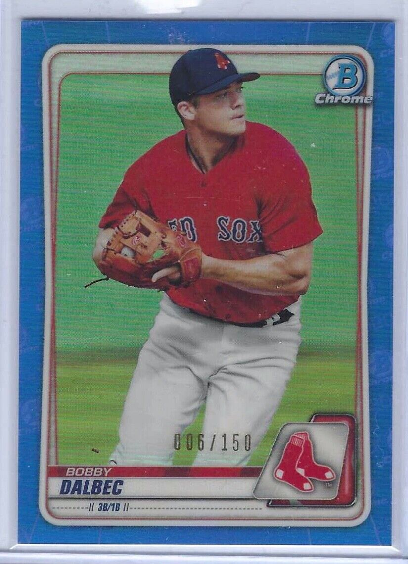 BOBBY DALBEC 2019 BOWMAN CHROME BLUE REFRACTOR #d /150