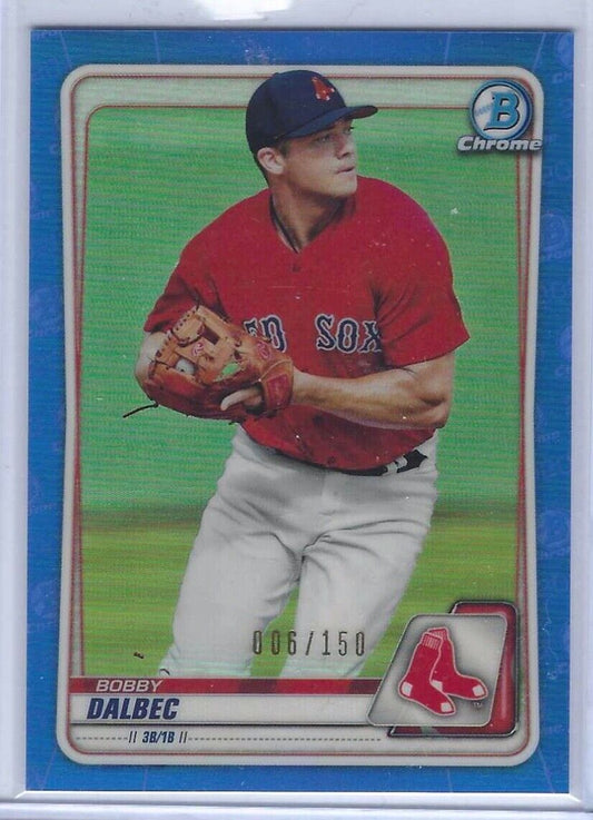 BOBBY DALBEC 2019 BOWMAN CHROME BLUE REFRACTOR #d /150
