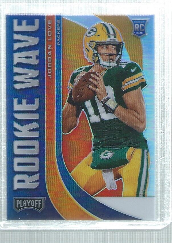 JORDAN LOVE 2020 PLAYOFF ROOKIE WAVE PRIZM SILVER RC